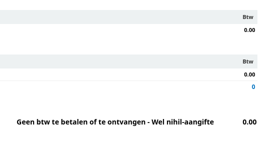 Nihil aangifte doen vanuit Acumulus